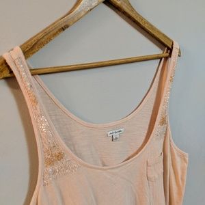 Comfy ombre beaded tank top